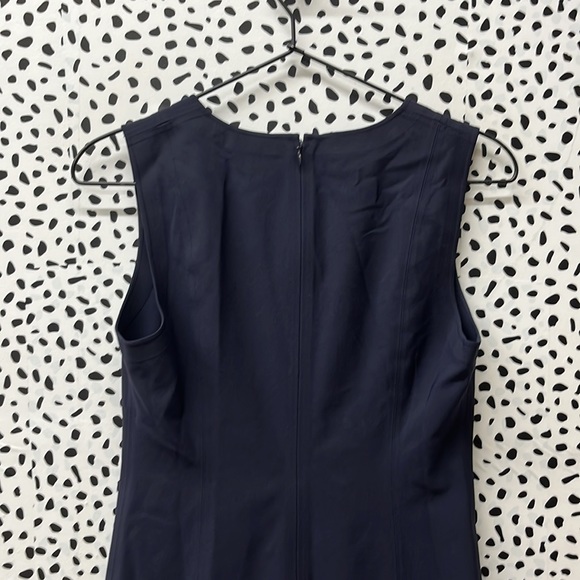 Theory Navy Blue Fit & Flare Dress - Picture 5 of 6